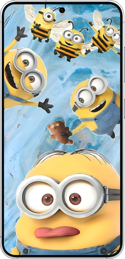 Силиконовый чехол Миньоны для Samsung Galaxy S25 - 6386u-3804 изображение 