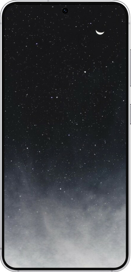 Силіконовий чехол Голубые облака, Голубая луна для Samsung Galaxy S25 - 6396u-3804 изображение 