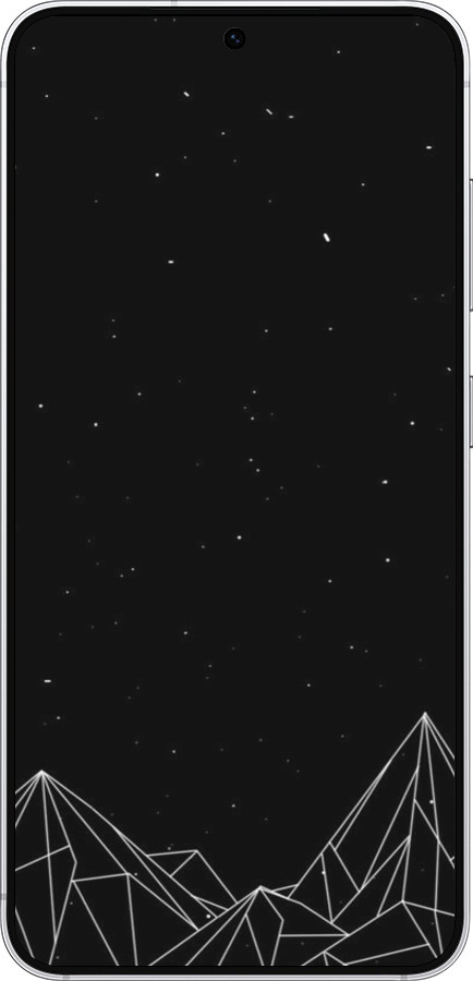 Силиконовый чехол Черно белые абстрактные горы для Samsung Galaxy S25 - 6437u-3804 изображение 