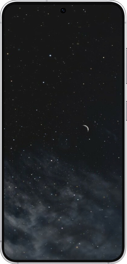 Силиконовый чехол Ночное небо для Samsung Galaxy S25 - 6451u-3804 изображение 