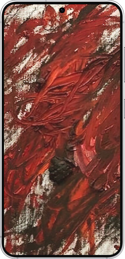 Силіконовий чехол Абстрактна композиція в червоних тонах для Samsung Galaxy S25 - 6541u-3804 изображение 
