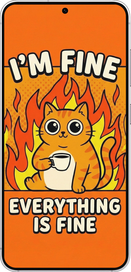 Силіконовий чехол Funny Cat для Samsung Galaxy S25 - 6786u-3804 изображение 