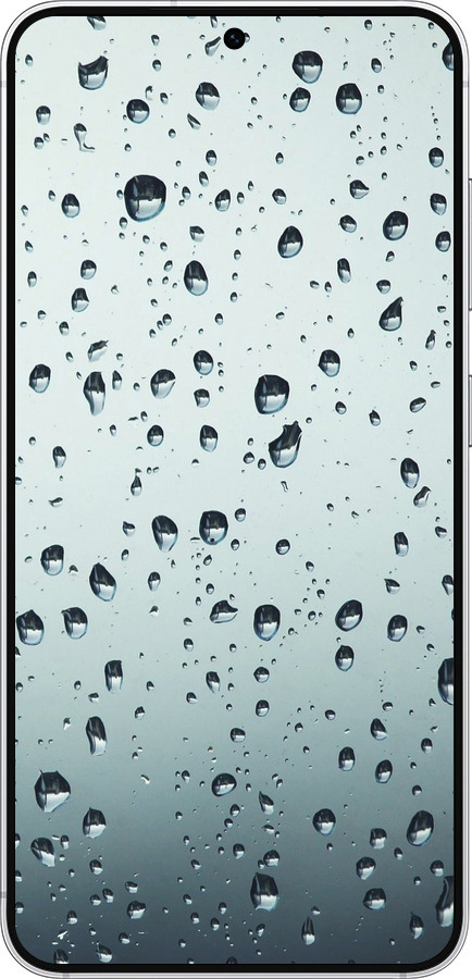 Силиконовый чехол Стекло в каплях для Samsung Galaxy S25 - 848u-3804 изображение 