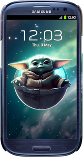 3D пластиковый глянцевый чехол Малышь йода для Samsung Galaxy S3 i9300 - 6294c-11 изображение 