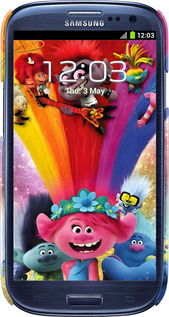 3D пластиковий глянцевий чехол Тролі для Samsung Galaxy S3 Duos I9300i - 6343c-50 изображение 