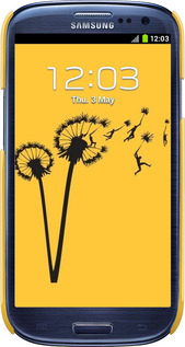 3D пластиковый глянцевый чехол Минимализм одуванчики для Samsung Galaxy S3 i9300 - 6449c-11 изображение 