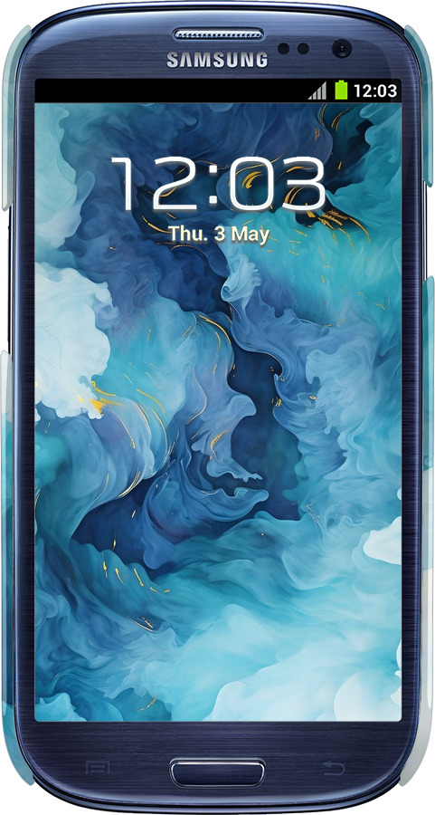 3D пластиковый глянцевый чехол Акварель для Samsung Galaxy S3 Duos I9300i - 6320c-50 изображение 