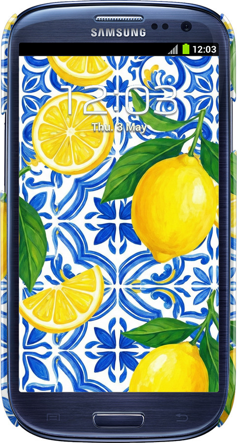 3D пластиковий матовий чехол Grocery Girl Italian Summer для Samsung Galaxy S3 Duos I9300i - 6766m-50 изображение 