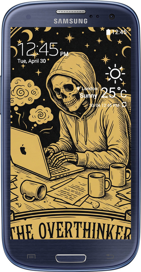 2D пластиковый чехол The Overthinker для Samsung Galaxy S3 Duos I9300i - 6774t-50 изображение 