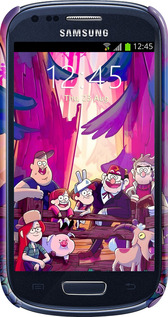 3D пластиковий глянцевий чехол Гравити Фолз для Samsung Galaxy S3 mini - 6365c-31 изображение 