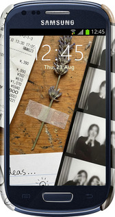 3D пластиковый глянцевый чехол Aesthetic Scrapbook Collage для Samsung Galaxy S3 mini - 6773c-31 изображение 