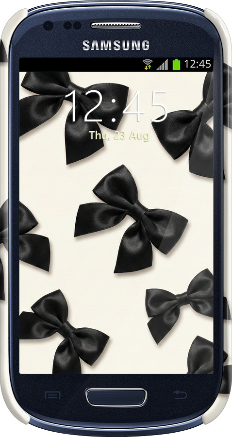 3D пластиковий матовий чехол Dark Coquette для Samsung Galaxy S3 mini - 6765m-31 изображение 