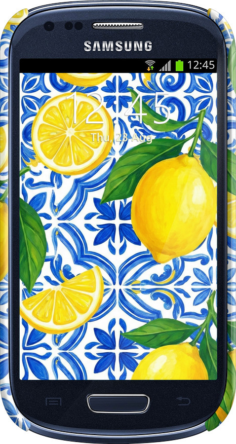 3D пластиковый глянцевый чехол Grocery Girl Italian Summer для Samsung Galaxy S3 mini - 6766c-31 изображение 