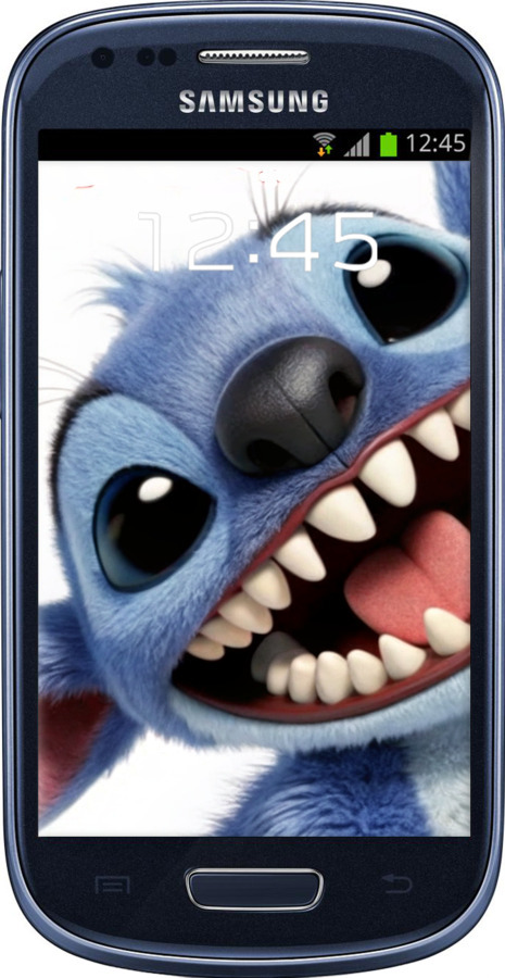 Силіконовий чехол Стіч для Samsung Galaxy S3 mini - 6684u-31 изображение 
