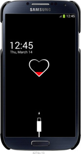 3D пластиковый глянцевый чехол Подзарядка сердца для Samsung Galaxy S4 i9500 - 4274c-13 изображение 
