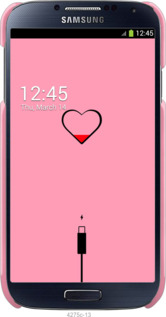 3D пластиковый глянцевый чехол Подзарядка сердца1 для Samsung Galaxy S4 i9500 - 4275c-13 изображение 