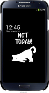 3D пластиковый глянцевый чехол Уставший кот для Samsung Galaxy S4 i9500 - 4535c-13 изображение 