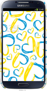 3D пластиковый глянцевый чехол Сердца UA для Samsung Galaxy S4 i9500 - 5292c-13 изображение 