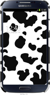 3D пластиковий глянцевий чехол Шкіра корови для Samsung Galaxy S4 i9500 - 5576c-13 изображение 