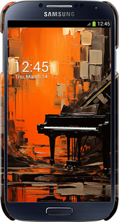 3D пластиковий матовий чехол Чохол для телефону Помаранчевий Рояль для Samsung Galaxy S4 i9500 - 5937m-13 изображение 