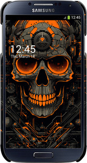 3D пластиковый глянцевый чехол Череп для Samsung Galaxy S4 i9500 - 5952c-13 изображение 