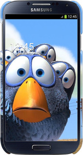 3D пластиковый глянцевый чехол Angry Birds для Samsung Galaxy S4 i9500 - 6008c-13 изображение 
