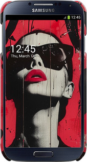 3D пластиковый глянцевый чехол XO Love v1 для Samsung Galaxy S4 i9500 - 6045c-13 изображение 