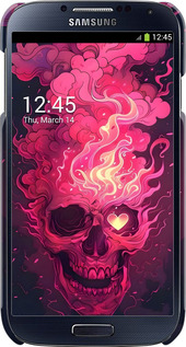 3D пластиковый глянцевый чехол Череп арт для Samsung Galaxy S4 i9500 - 6385c-13 изображение 