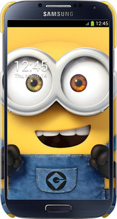 3D пластиковый глянцевый чехол Миньон для Samsung Galaxy S4 i9500 - 6389c-13 изображение 