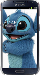 3D пластиковый глянцевый чехол Стич 1 для Samsung Galaxy S4 i9500 - 6686c-13 изображение 