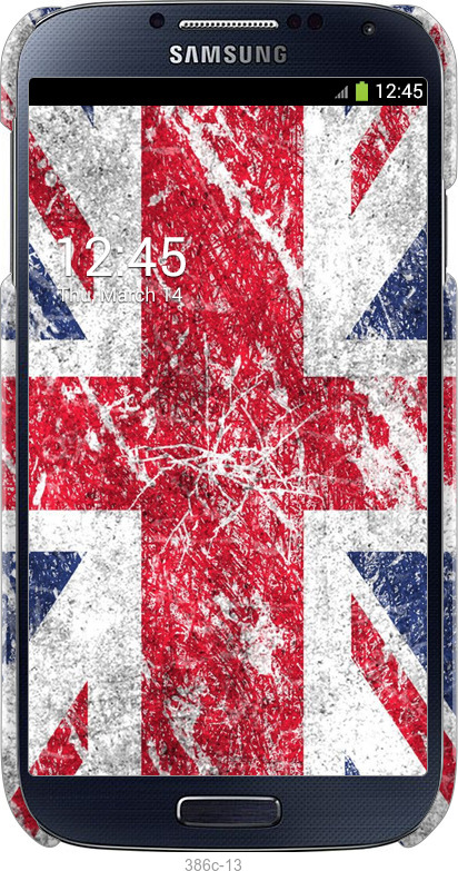 3D пластиковый глянцевый чехол Флаг Великобритании 1 для Samsung Galaxy S4 i9500 - 386c-13 изображение 