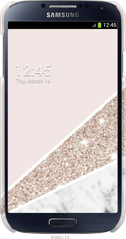 3D пластиковый глянцевый чехол Пастельный мрамор для Samsung Galaxy S4 i9500 - 4342c-13 изображение 