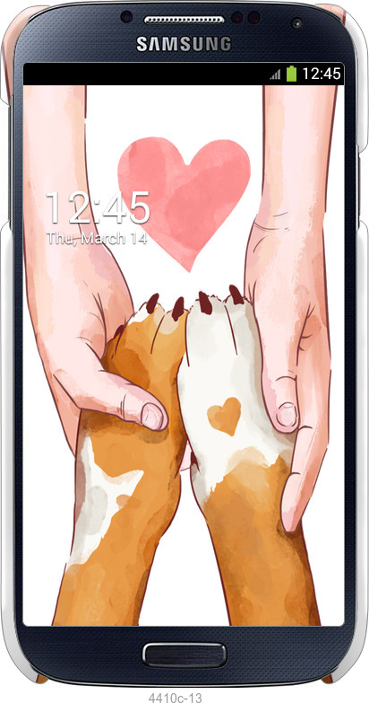 3D пластиковый матовый чехол Дружба для Samsung Galaxy S4 i9500 - 4410m-13 изображение 