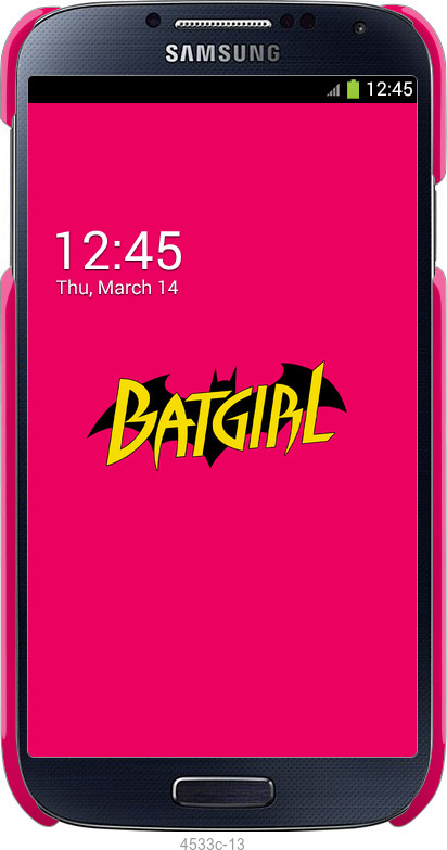 3D пластиковый глянцевый чехол bat girl для Samsung Galaxy S4 i9500 - 4533c-13 изображение 