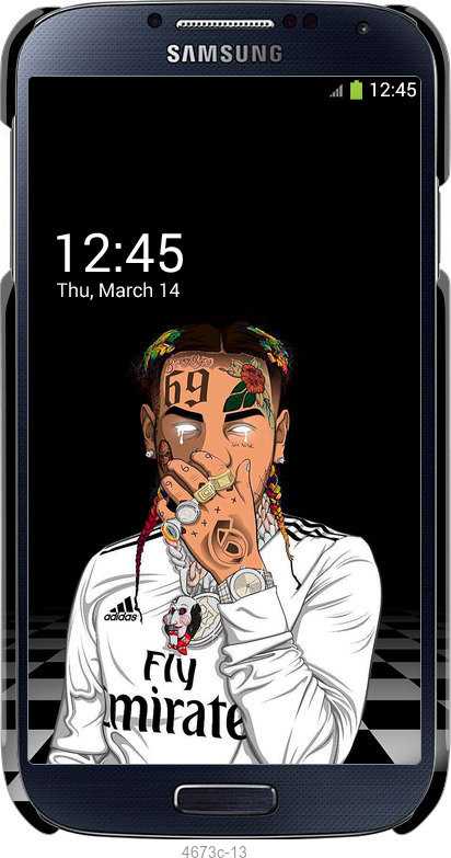 3D пластиковый глянцевый чехол Swag1 для Samsung Galaxy S4 i9500 - 4673c-13 изображение 