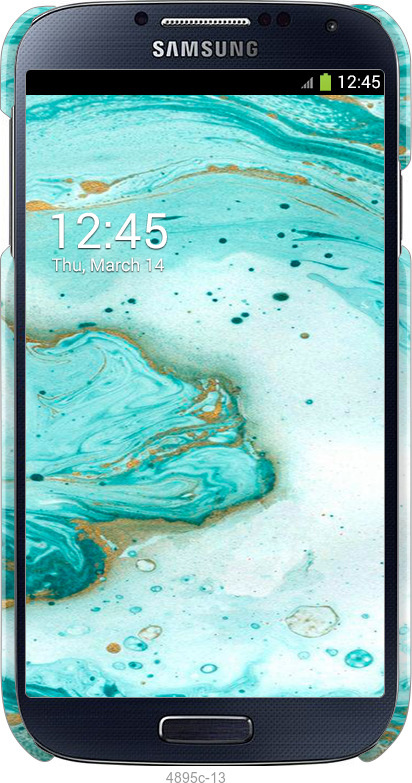 3D пластиковий матовий чехол Мармуровий для Samsung Galaxy S4 i9500 - 4895m-13 изображение 