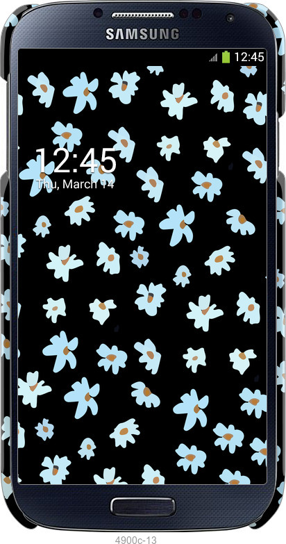 3D пластиковый глянцевый чехол Цветочный для Samsung Galaxy S4 i9500 - 4900c-13 изображение 