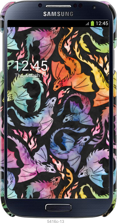 3D пластиковий матовий чехол № 5416 для Samsung Galaxy S4 i9500 - 5416m-13 изображение 