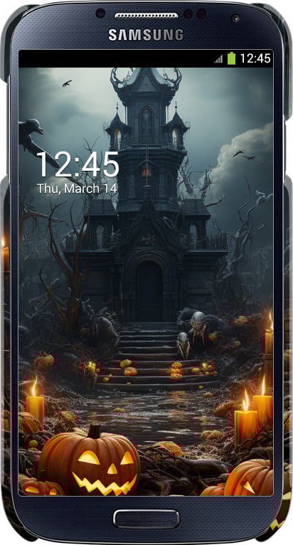 3D пластиковый глянцевый чехол Мрачный дом для Samsung Galaxy S4 i9500 - 5655c-13 изображение 