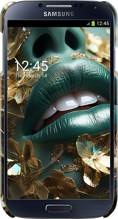 3D пластиковый глянцевый чехол Губы 2 для Samsung Galaxy S4 i9500 - 5667c-13 изображение 