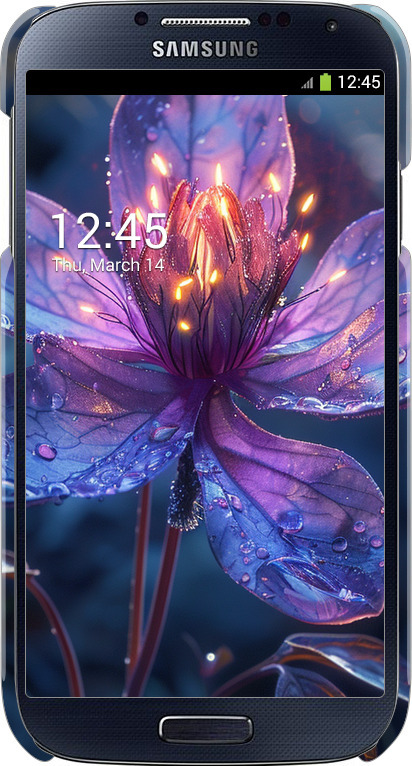 3D пластиковый матовый чехол Магический цветок для Samsung Galaxy S4 i9500 - 6038m-13 изображение 