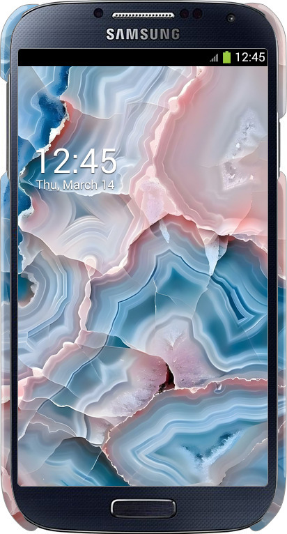 3D пластиковый глянцевый чехол Мрамор для Samsung Galaxy S4 i9500 - 6306c-13 изображение 