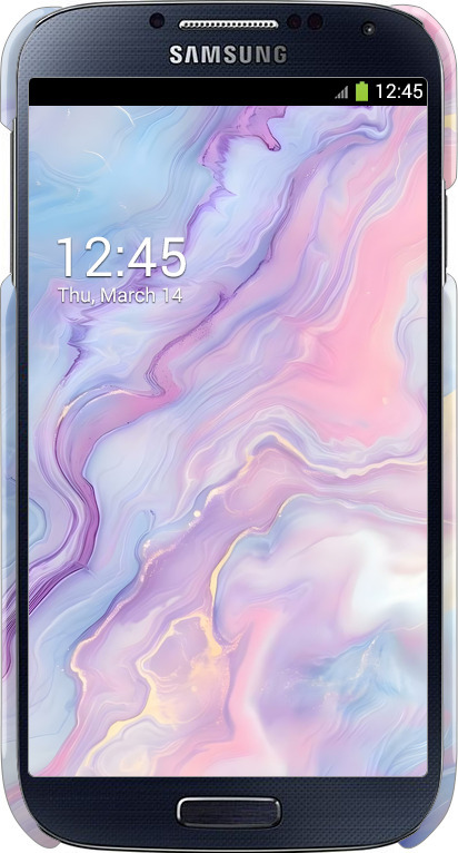 3D пластиковый глянцевый чехол Нежный мрамор для Samsung Galaxy S4 i9500 - 6310c-13 изображение 