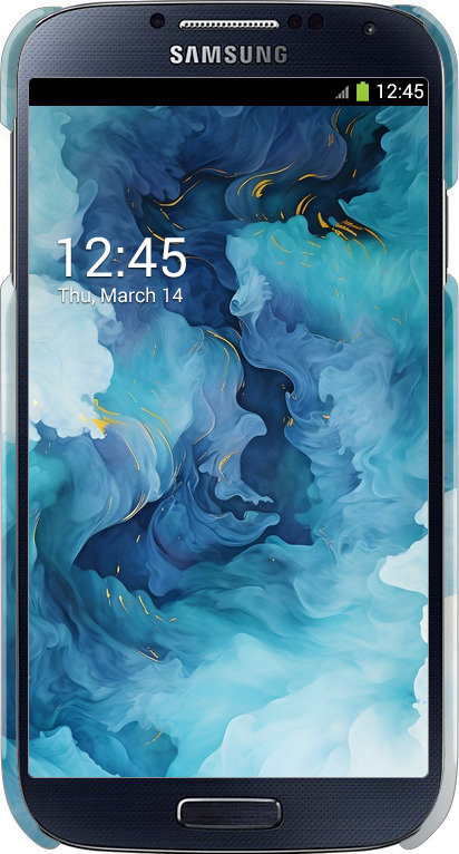 3D пластиковый глянцевый чехол Акварель для Samsung Galaxy S4 i9500 - 6320c-13 изображение 