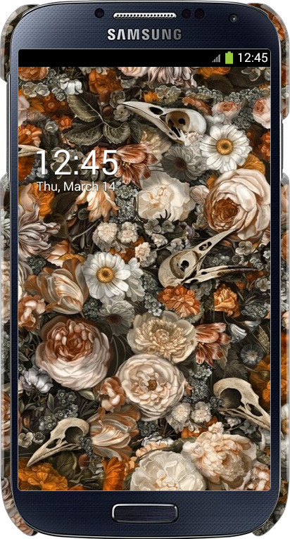 3D пластиковый глянцевый чехол В стиле барокко-мрачный для Samsung Galaxy S4 i9500 - 6404c-13 изображение 