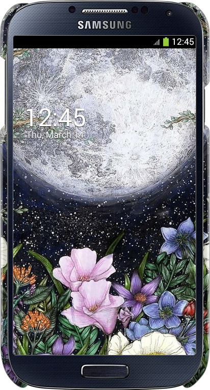 3D пластиковый матовый чехол Полночь в саду II для Samsung Galaxy S4 i9500 - 6424m-13 изображение 