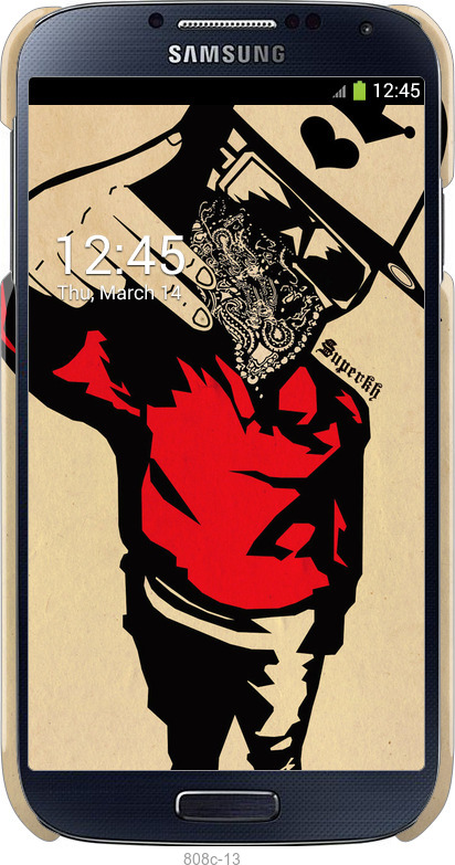 3D пластиковый глянцевый чехол Swag. Super для Samsung Galaxy S4 i9500 - 808c-13 изображение 