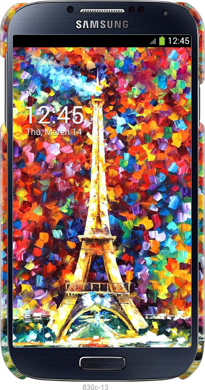 3D пластиковый глянцевый чехол Париж для Samsung Galaxy S4 i9500 - 830c-13 изображение 
