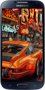 2D пластиковий чехол Порше для Samsung Galaxy S4 i9500 - 6334t-13 изображение 