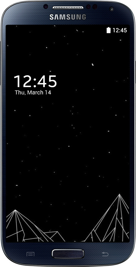 2D пластиковий чехол Чорно білі абстрактні гори для Samsung Galaxy S4 i9500 - 6437t-13 изображение 